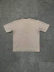 Non Stock Knitting Wear Brown Blank Cotton Pocket Tee T Shirt Size Medium