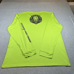 Working Man Militia Long Sleeve T-shirt Mens 4XL Green WMM Graphic Print Lion