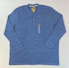 NEW Men’s Foundry Casual Long Sleeve Thermal Henley Shirt