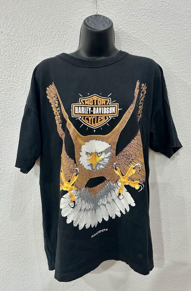 Harley-Davidson Eagle T-Shirt Vintage, 90s, Men’s L