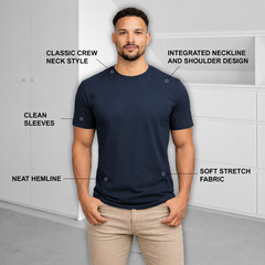 Men’s Casual Crew Neck T-Shirt Tee (S-3XL) Free Shipping