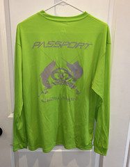 Flying Fisherman Men’s Size Medium Long Sleeved Performance Tee Lime