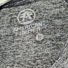American Fighter Mens Size XLarge Gray Neon Yellow Green Logo