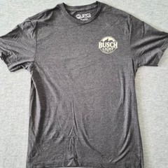 Busch Light Men Not My First Rodeo Graphic T-Shirt Heather Charcoal Medium Jedco