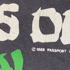 FADED Vintage The Dragons Den Shirt Small Black Shanghai China Bar 1985 80s