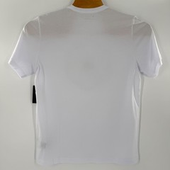 TravisMathew Mens Graphic T-Shirt White Floral Hexagon Logo Tee Large NEW
