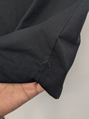 Cuts Black Hem T Shirt Minimalist Streetwear Athleisure Basic Essential Large