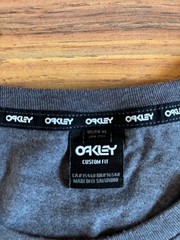 Oakley T-Shirt XL 3D Logo Tee with Sci-Fi Back Print Charcoal Grey Streetwear