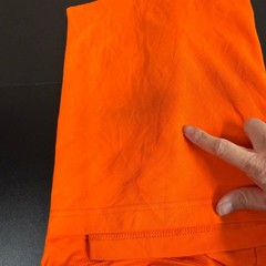 Genuine Dickies Mens Performance Pocket T-Shirt Safety Orange Large Mesh Tee