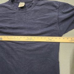 Vintage Pluma Shirt Mens MED blue Heavyweight 100% Cotton Short Sleeve Tee Blank