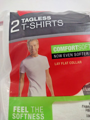 Hanes Cool DRI TAGLESS® Men`s T-Shirt (Pack of 2) White size 2XL/2XG/2TG 50-52
