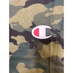 Champion Men 3XLT Camo Big C Logo T-Shirt Short Sleeve Green Woodland Camouflage
