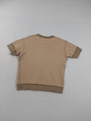 Calvin Klein Jeans Shirt Mens Large Brown Ribbed Knit Crewneck Ringer Tee Cotton