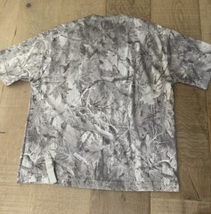 Hollister Men’s S Baggy Gray Camo Mesh V-Neck Short Sleeve Logo T-Shirt