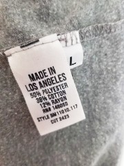 Buck Mason Men’s L Vintage Tri-Blend Long Sleeve Henley Shirt Top Heathered Gray