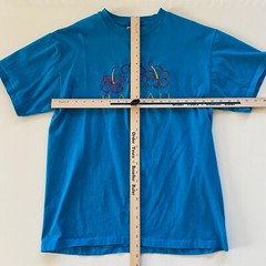 Vintage 90s Hawaii T-Shirt Mens Large Blue Colorful Floral Aloha Single Stitch