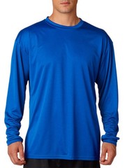 Adult Cooling Performance Long-Sleeve T-Shirt, Royal, Medium