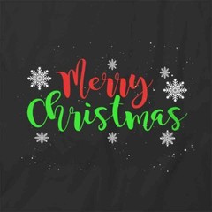 MERRY CHRISTMAS TShirt Tee Short-Sleeved Cotton CLOTHING HOLIDAYS S1BCA190