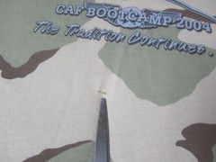 Vintage Rothco Camo Shirt Mens Medium Desert Booker T Screaming Eagles 2000s