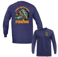 Large Mouth Bass Fishing Outdoor Sports Long Sleeve T-Shirt