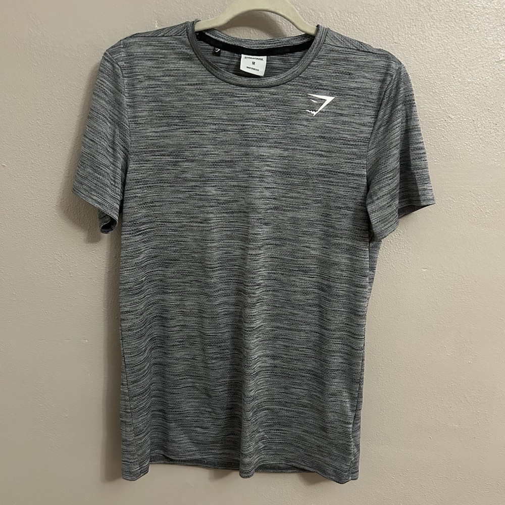 Gymshark Arrival Marl T-Shirt med Black Onyx Gray Performance Gym Training