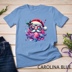 Colorful Santa Claus Rainbow Beard #1 Funny Christmas Shirt Unisex T-shirt