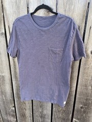 Men’s Vuori T-Shirt Blue Pocket Solid NO SIZE Casual Norm City Classic Modern