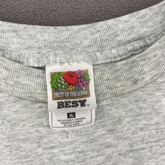 Vintage Fruit Of The Loom Best T Shirt Men XL Heather Gray Hinckley Mopar Muscle