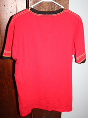 Men’s Bucheli Cotton T Shirt Italian Style Cotton/Lycra Stretch XL Red Crest