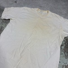 Vintage 70s Jcpenny Blank White Shirt Towncraft Polycotton Single Stitch Size M