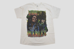 Zion Rootswear Mens Bob Marley Roots, Rock, Reggae White Shirt New S, XL