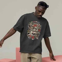 Classic Streetwear Men’s Oversized Round Neck T-Shirt – Trend Edition