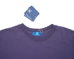 Kired by Kiton $295 NWT Crepe Cotton Short Sleeve Purple Slim T-Shirt XL (54 IT)
