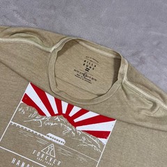 Billabong Shirt Mens Medium Green Japan Rising Sun Andy Irons Kauai Hawaii NEW