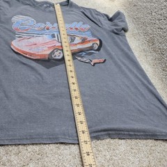 Chemistry Corvette Graphic T Shirt Mens Large Gray C6 Logo (see photo for flaw)