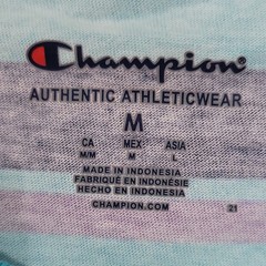Champion Men’s M Striped T-Shirt Retro Surf Skate Coastal Cotton NWT Blue Yellow
