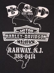 Vintage 3D Emblem Harley-Davidson B&D H-D back Hit Single Stitch 1986