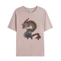 Fashion Dragon Rhinestones Summer Short Sleeve Luxury Men Trend Black T-Shirt