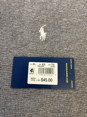 Polo Ralph Lauren Waffle Knit Long Sleeve Sleep Shirt Men’s Size XL Charcoal