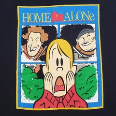 Home Alone Kevin McCallister Wet Bandits Size 2XL Mens Black T-Shirt Scream