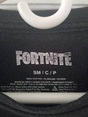 Fortnite Mens Long Sleeve T Shirt-Size M-Black White-Video Game-Solid-Graphic