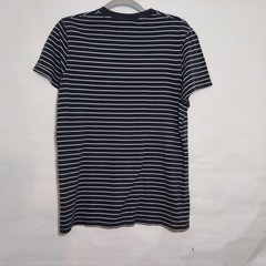 Hollister Shirt Men S Navy Casual Weekend Striped Short Sleeve V Neck Tee Y2K