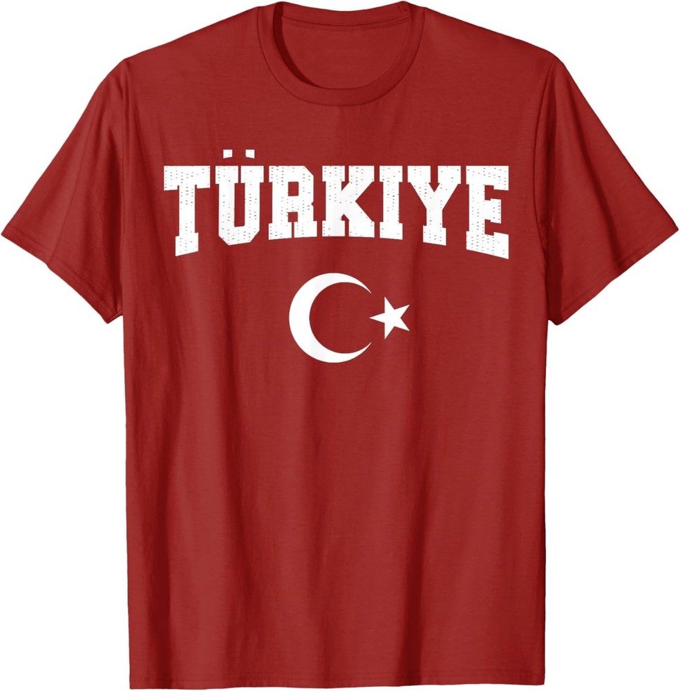 Turkiye National Flag T-Shirt Turkish Republic Vintage Red Graphic Tee Men Women