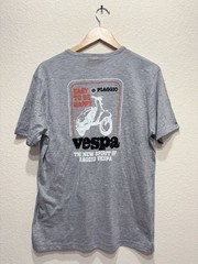 Vespa Piaggio T Shirt Grey Dark Muse XL New With Tags Fits Smaller