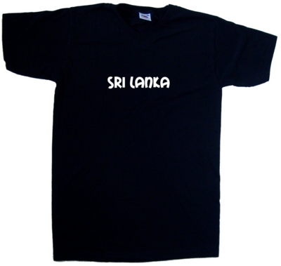 Sri Lanka text V-Neck T-Shirt
