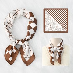 3 Pcs 27.5 Inches Satin Head Scarf Boho Scarves Headbands for Bag Hair Access…
