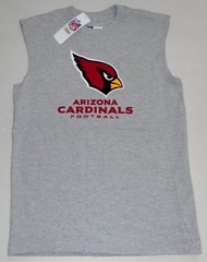 ARIZONA CARDINALS NFL TEAM APPAREL MUSCLE T SHIRT TANK TOP MEN’S M L XL 2X GRAY