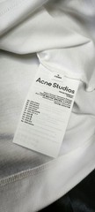 ACNE STUDIOS Unisex Crew Neck T-Shirt – 100% Piqué Cotton – size M – FREE SHIP