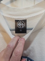 LOST HILLS LOGO FRONT AND MIRROR STYLE LOGO BACK WHITE MEN’S LG (OS) FIRE 🔥 🔥