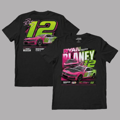 Ryan Blaney #12 Team Penske Body Armor Flash IV Charcoal Racing T-Shirt